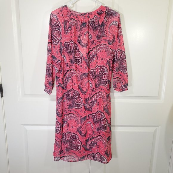 New Ralph Lauren Pink Paisley Dress - Picture 11 of 14